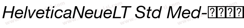 HelveticaNeueLT Std Med字体转换